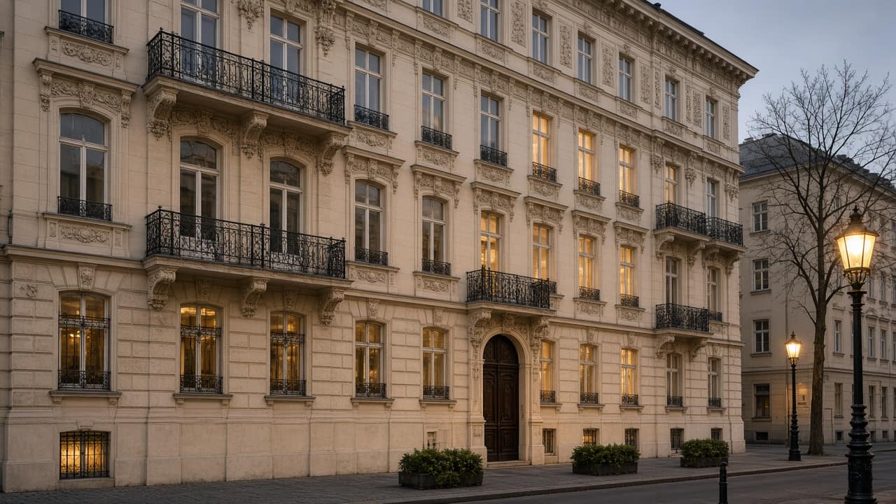 Gründerzeit-Fassade in Wien – Atmosphäre für Einreichplanung